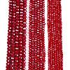 Electroplate Glass Beads Strands EGLA-A044-P4mm-A15-2