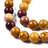Natural Mookaite Beads Strands G-S259-37-8mm-3