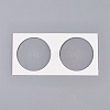 Cardboard Staple Type Coin Mylar Flip Holder Cover Case AJEW-WH0052-06F-1