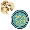 Wax Seal Brass Stamp Head AJEW-WH0130-745-1
