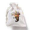 Halloween Cotton Cloth Storage Pouches LS-ABAG-M004-01K-3