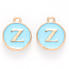 Golden Plated Alloy Enamel Charms X-ENAM-S118-04Z-1