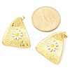 304 Stainless Steel Enamel Stud Earrings for Women EJEW-U037-01G-5