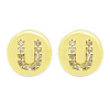 Brass Micro Pave Clear Cubic Zirconia Beads KK-T030-LA843-UX3-1