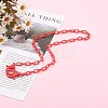 Personalized Opaque Acrylic Cable Chain Necklaces NJEW-JN03432-07-5