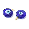 Handmade Evil Eye Lampwork Pendants PALLOY-JF05636-01-2