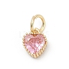 Brass Micro Pave Cubic Zirconia Pendants KK-H204-01KCG-02-1