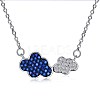 925 Sterling Silver Pendant Necklaces NJEW-BB30057-1