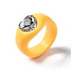 Opaque Acrylic Finger Rings RJEW-Q162-001E-6