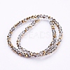 Electroplate Glass Faceted Rondelle Beads Strands LS-EGLA-D020-3x2mm-14-2