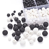 8 Style Natural Lava Rock Beads G-YW0001-14-4