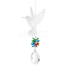 Teardrop Glass Hanging Suncatcher Pendant Decoration DJEW-PW0008-03-1