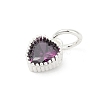 Brass Micro Pave Cubic Zirconia Pendants LS-KK-H204-01S-03-2