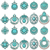 20Pcs 10 Styles Bohemia Styles Alloy & Acrylic Pendants FIND-SC0022-80-7