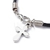 Unisex Charm Bracelets BJEW-JB04717-03-4