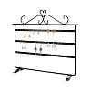 Triple Levels Rectangle Iron Earring Display Stand CON-PW0001-153B-1
