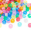 450Pcs 9 Colors Transparent & Luminous Plastic Beads KY-TA0001-35-3