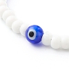 Round Glass Beaded Bracelet BJEW-JB06484-4