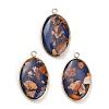 Dyed Synthetic Imperial Jasper Pendants GG-CBAA20A-04G-02-1