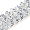Transparent Electroplate Glass Beads Strands EGLA-P062-01A-PL01-1
