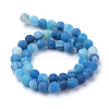 Natural & Dyed Crackle Agate Bead Strands X-G-T056-6mm-07-2