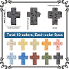 60Pcs 10 Colors Synthetic Lava Rock Beads G-SC0003-37-2