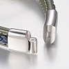 Braided Leather Cord Bracelets BJEW-H561-07-4