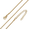 1.2MM 304 Stainless Steel Boston Link Chain Necklaces NJEW-D328-01G-04-2