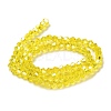 Transparent Electroplate Glass Beads Strands EGLA-A039-T3mm-B21-2