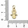 Brass Micro Pave Claer Cubic Zirconia Charms KK-H475-49G-3