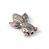 Goldfish Tibetan Style Alloy Beads TIBEB-ZN-47010-RS-1