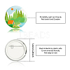 Tinplate Brooch JEWB-WH0012-020-2