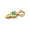 Ion Plating(IP) 304 Stainless Steel Enamel Charms STAS-G351-06G-3