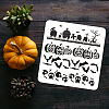 PET Hollow Out Drawing Painting Stencils DIY-WH0391-0442-3