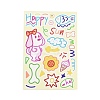 8Pcs PVC Self-Adhesive Stickers LS-STIC-L001-03-2