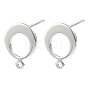 SHEGRACE Brass Stud Earring Findings XGRQ64370-853P-1