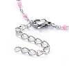 Stainless Steel Enamel Cable Chains Necklaces NJEW-JN02730-4