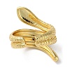 Rack Plating Brass Open Cuff Rings RJEW-K249-16G-2