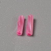 Opaque Colours Glass Twist Bugle Beads GLAA-WH0039-08E-2