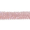 Transparent Electroplate Glass Beads Strands EGLA-A039-T3mm-L26-1