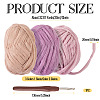3 Skeins 3 Colors Polyester Yarn DIY-MB0002-06C-4