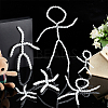 6Pcs 6 Style Plastic Action Figure Movable Skeleton DIY-PH0020-90-5