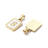 Ion Plating(IP) 304 Stainless Steel Pave Shell Pendants STAS-G327-01G-S-2