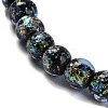 Handmade Dichroic Foil Glass Beads Strands DICH-U001-02C-3