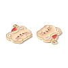 Alloy Enamel Pendants PALLOY-F288-04A-3