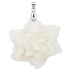 1Pc Natural White Shell Pendants SHEL-BC0001-049A-1