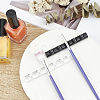 FINGERINSPIRE 5Pcs 5 Cololrs 5 Grids Plastic Nail Art Brush Pen Holder Stand MRMJ-FG0001-10-5