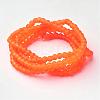 Baking Paint Transparent Glass Bead Strands X-GLAA-S031-4mm-27-2