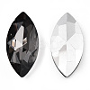 Pointed Back Glass Rhinestone Cabochons RGLA-T083-13x27mm-03-2