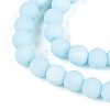 Frosted Opaque Glass Beads Strands LS-GLAA-T032-P8mm-MBB10-3